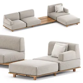Palco sofa module by kristalia